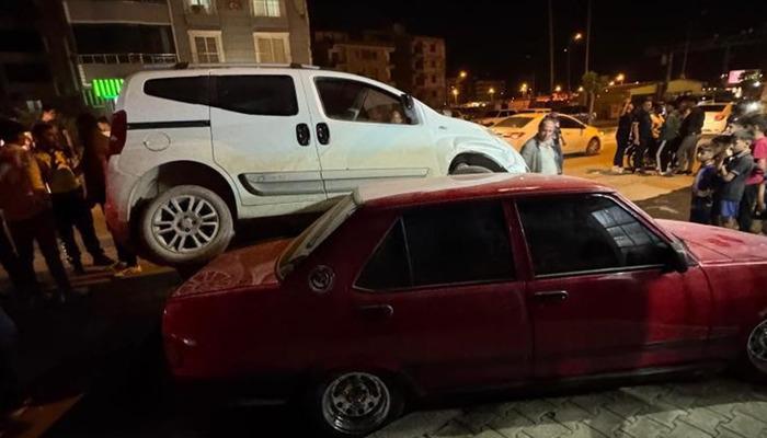 Hatay’da ilginç bir kaza! Satmak üzere olduğu park edilmiş aracından hafif bir ticari araç çıktı, acı çekti