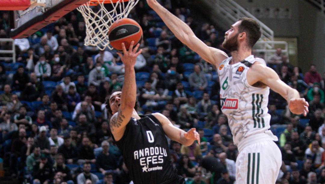 Anadolu Efes, Euroleague'in beşinci haftasında Panathinaikos'a 95-81 mağlup oldu! 2