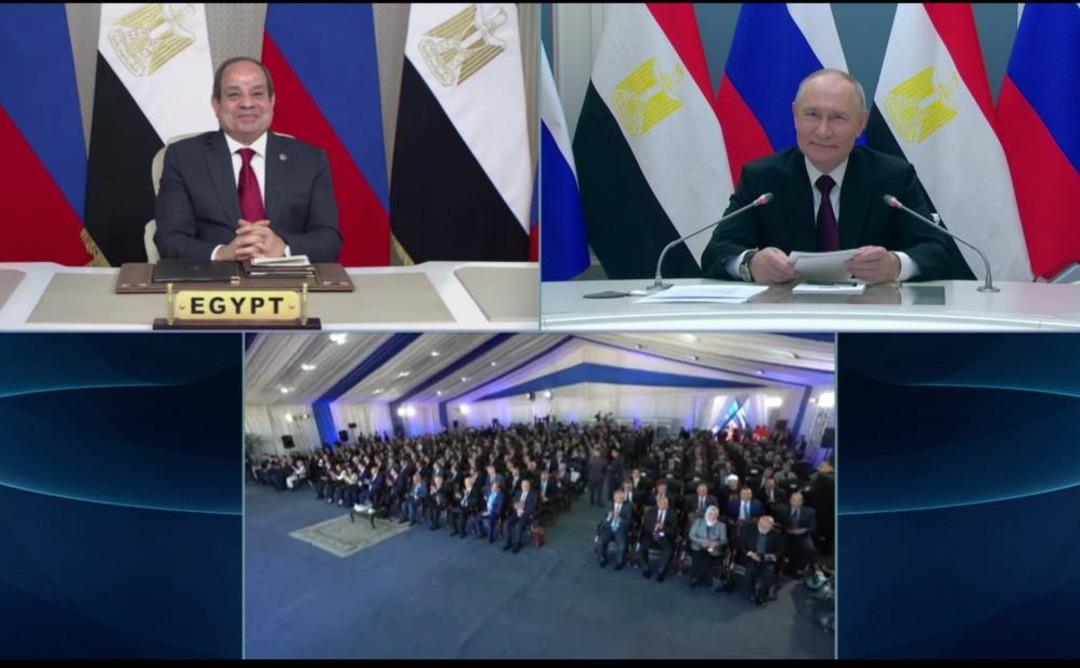 Putin ve Sisi, Mısır'da inşa edilen El Dabaa nükleer santrali için düzenlenen törene katıldı